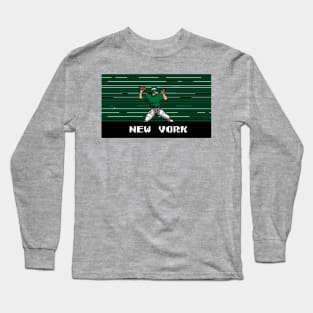 8-Bit Quarterback - New York Long Sleeve T-Shirt